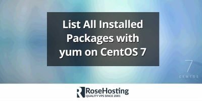 yum list installed package