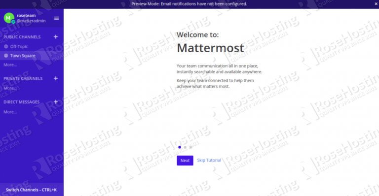 mattermost server url