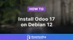 how to install odoo 17 on debian 12