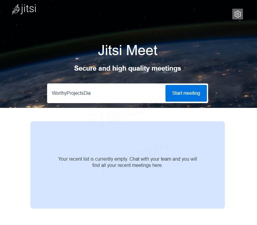 jitsi meet start meeting