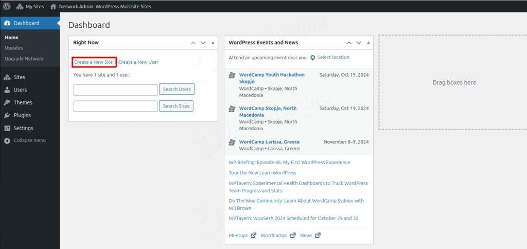 WordPress Dashboard