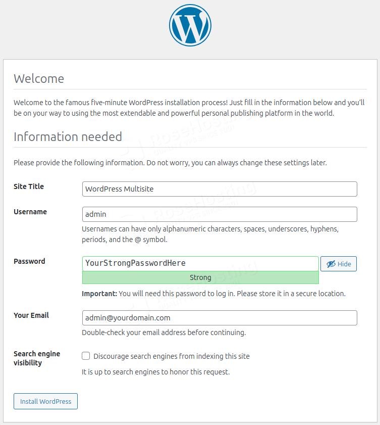 WordPress Installation