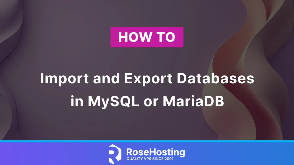 mysql import database