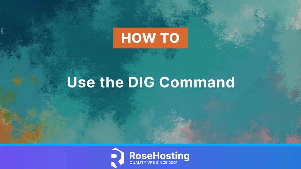 How to use the DIG command