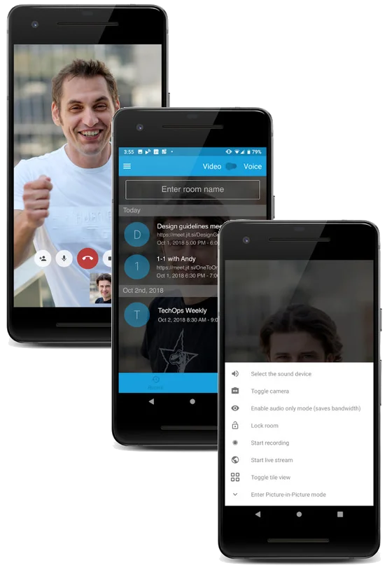 Jitsi Meet for mobile phones